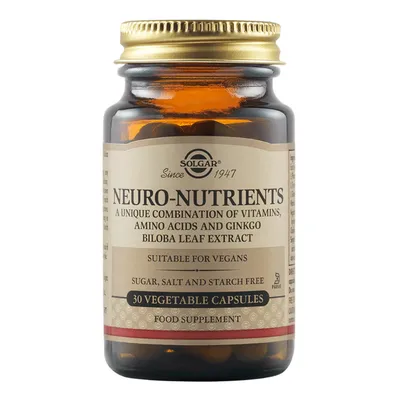 Neuro Nutrients, 30 capsule vegetale, Solgar