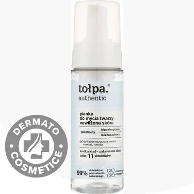 Spuma pentru curatarea fetei si piele hidratata, 150ml, Tolpa