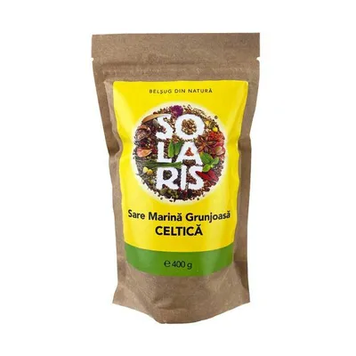 Sare marina grunjoasa celtica, 400g, Solaris