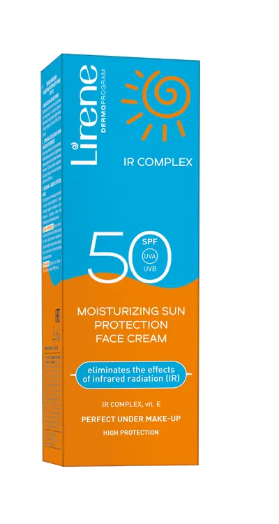 Crema hidratanta protectoare pentru ten SPF50 IR Sun, 40ml, Lirene