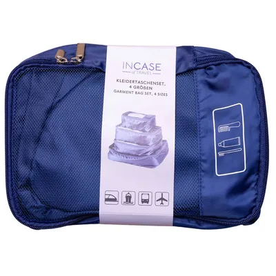 Set genti pentru haine, navy, 4 bucati, Incase of Travel