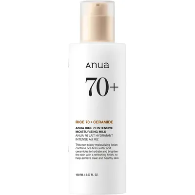 Emulsie hidratanta cu ceramide Rice 70+ Intensive Moisturizing Milk, 150 ml, Anua