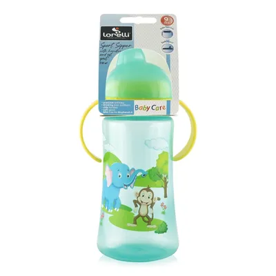 Cana sport cu manere pentru +9 luni verde, 330ml, Lorelli