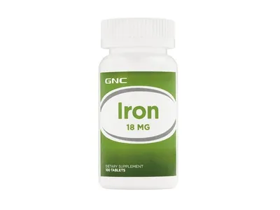 Fier Iron 18 mg, 100 tablete, GNC
