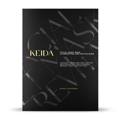 Masca de fata Hidratanta Si Revitalizanta Black Euphoria, 1 Buc, Keida