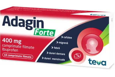 Adagin forte, 400 mg, 10 comprimate filmate, Teva