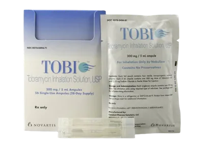 Tobi solutie pentru inhalare prin nebulizator 300mg/5ml, 56 fiole, Novartis