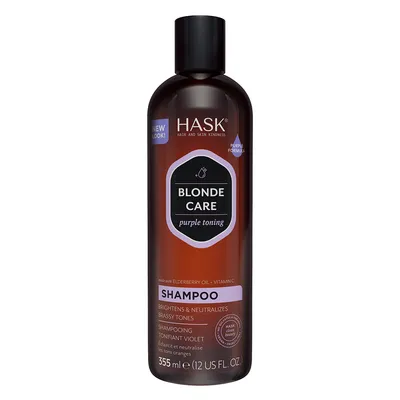 Sampon nuantator violet pentru par blond Blonde Care, 355 ml, Hask