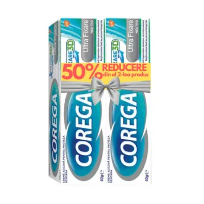 Corega Neutro Crema 40 g, 1+1 cu 50% reducere, GSK