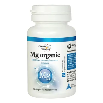MAGNEZIU ORGANIC 60 COMPRIMATE DACIA PLANT