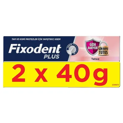 FIXODENT PLUS FOOD BARRIER NO FLAVOR 2 40G