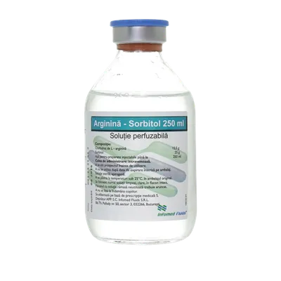 Arginina -sorbitol 250ml x 12fl.sol. perf.