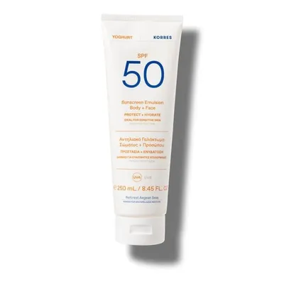 Emulsie pentru corp si fata SPF 50 Yoghurt Sun, 250ml, Korres
