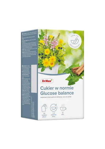 Dr. Max Ceai Glucose balance, 20 plicuri