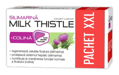 Silimarina Milk Thistle+Colina, 120 capsule, Zdrovit
