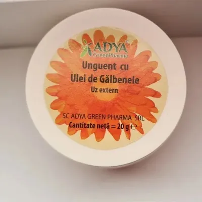 Unguent cu ulei de galbenele, 20g, Adya Green Pharma