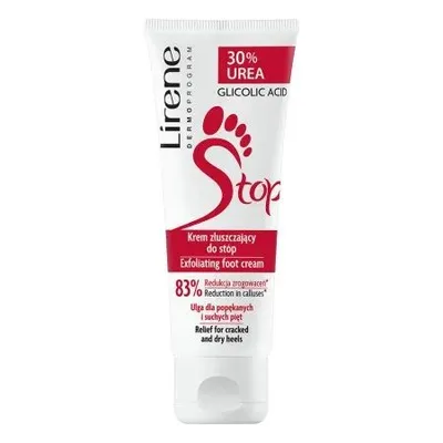 Crema exfolianta cu acid glicolic si 30% uree pentru picioare, 75ml, Lirene