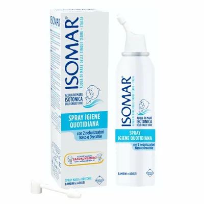 ISOMAR SPRAY NAZAL SI DE URECHI CU APA DE MARE IZOTONICA 100 ML 12+