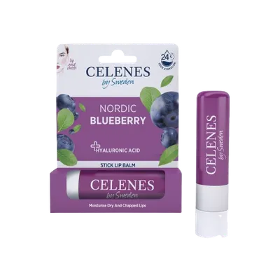Balsam de buze cu afine Nordic, 4.8g, Celenes