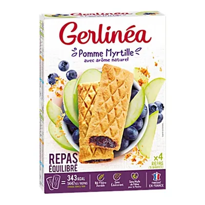 Batoane proteice cu afine si mere, 360g, Gerlinea