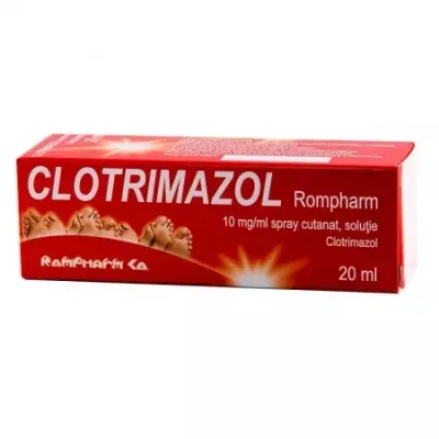 Clotrimazol spray, 10 mg/ml, Rompharm