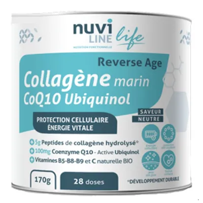 Colagen marin + Ubiquinol Q10 Ultra Anti-Age Complex, 170 g, Nuviline