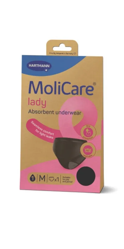 HARTMANN MOLICARE LENJERIE ABSORBANTA LADY M 2 PICATURI X 1 BUCATA + 5 TAMPOANE