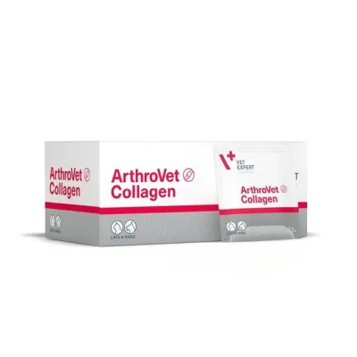 ArthroVet Collagen II – pulb.orala, hrana complementara pentru sustinerea articulatiilor, 2.5 g, 60 plicuri – Vetexpert PL