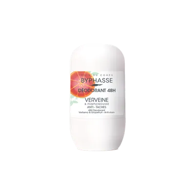 Deodorant roll-on 48h cu Verbina si Grapefruit, 50ml, Byphasse
