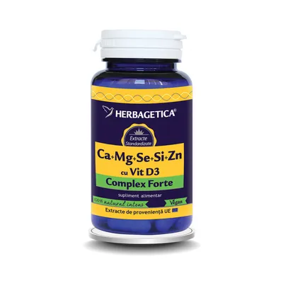 Ca+Mg+Se+Si organice x30cps(Herbagetica)