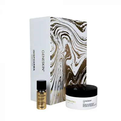 Pachet Ser Geneskin C Premium, 10ml + Balsam-gel Geneskin Lift, 50ml si Caseta pentru bijuterii, Isis Pharma