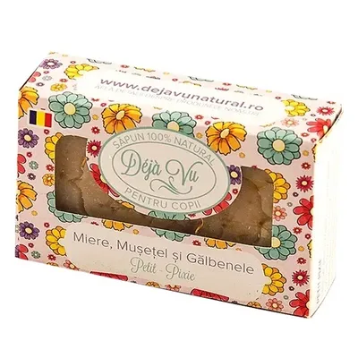 Deja Vu Săpun Natural pentru Copii cu Miere, Mușețel și Gălbenele, 90 g