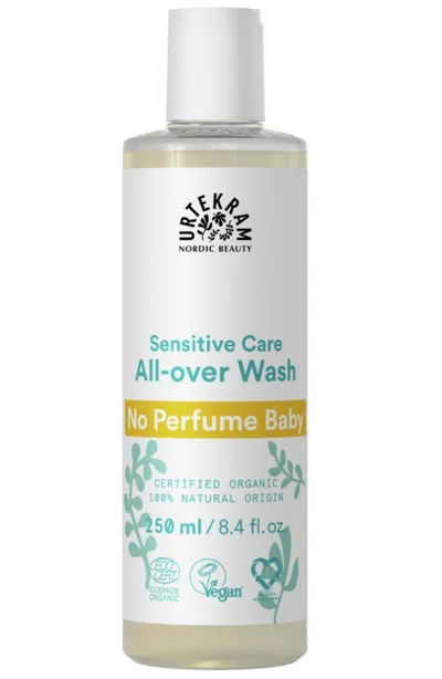 Gel de Duș și Șampon Fără Parfum pentru Copii, 250 ml, Urtekram