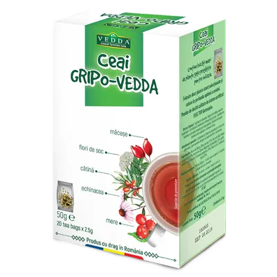 Ceai Gripo, 20 plicuri, Vedda
