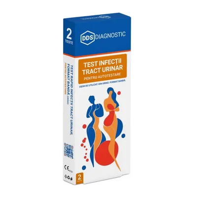 DDS TEST RAPID INFECTII TRACT URINAR FORMAT BANDA (URINA) AUTOTESTARE 2 TESTE/KIT