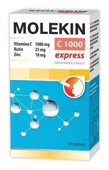 Molekin C1000 Express, 20 plicuri, Zdrovit