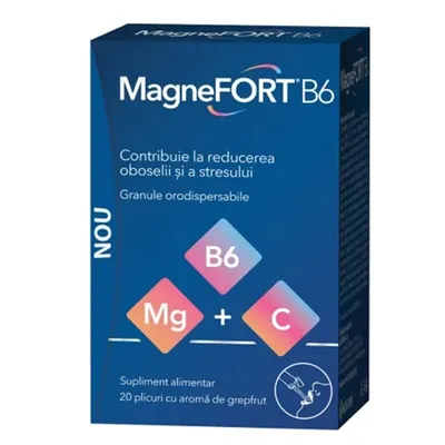 MAGNEFORT B6 20 PLICURI GRANULE ORODISPERSABILE BIOFARM
