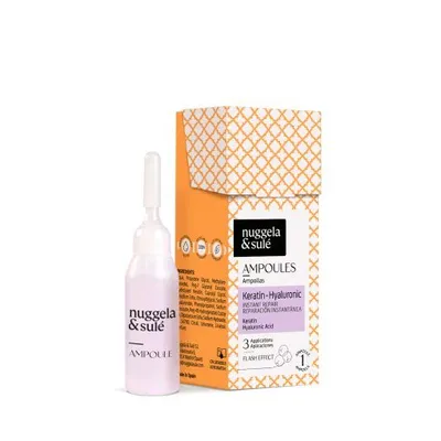 Fiole pentru par cu keratina si acid hialuronic 4 x 10ml, Nuggela & Sule