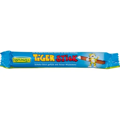 Baton bio cu lapte integral Tiger Stick, 22g, Rapunzel