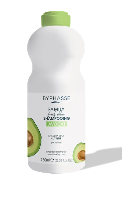 Sampon pentru par uscat Family Fresh, 750ml, Byphasse
