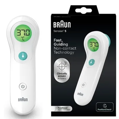 Termometru fara contact si cu contact Braun No Touch + Touch BNT300