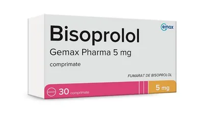 Bisoprolol 5mg, 30 comprimate, Gemax