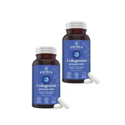 Faunus Plant Colagenus Articulatii Forte Pachet 2 x 90 Capsule – Colagen Tip II Nativ (Collavant® n2)