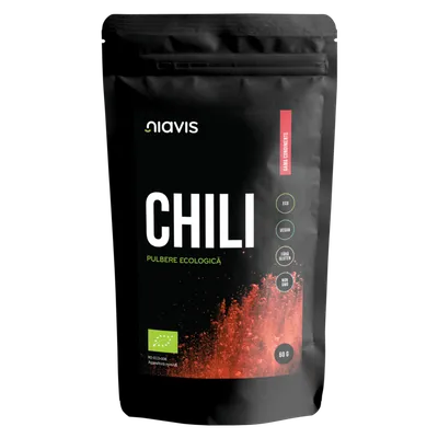 Chili pulbere ecologica, 60g, Niavis