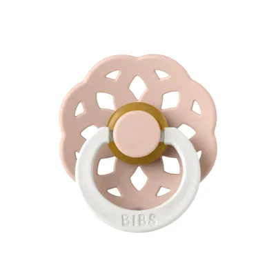 Suzeta fosforescenta din latex cu tetina rotunda pentru +0 luni Boheme Glow Blush, 1 bucata, Bibs