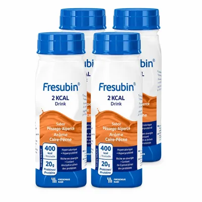 Băutură Fresubin 2 kcal cu Aromă de Caise-Piersici, 4 x 200 ml, Fresenius Kabi