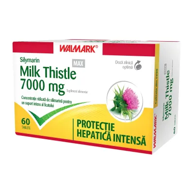 Silymarin Milk Thistle Max 7000 mg, 60 tablete, Walmark