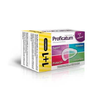 Pachet Proficatum 1+1 Gratuit, 2 x 30 comprimate filmate, Aflofarm