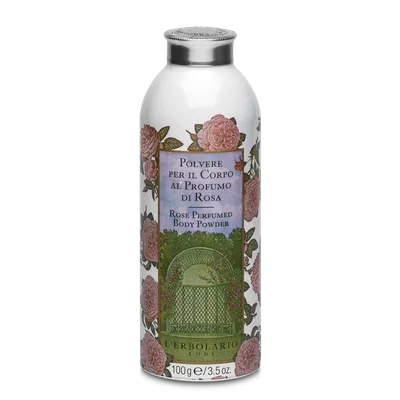 L'Erbolario Pudra de corp parfumata Rose, 100g