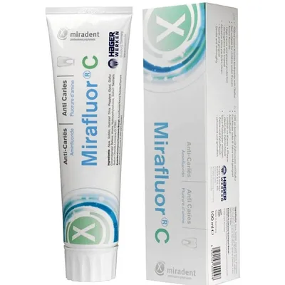 MIRADENT MIRAFLUOR C PASTA DE DINTI ANTICARIE CU FLUOR SI XILITOL 100 ML